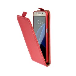 Puzdro Flip Vertical pre Huawei P8 Lite Smart červené.