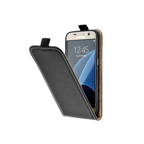 Puzdro Flip Vertical pre Samsung J120F Galaxy J1 (2016) čierne.
