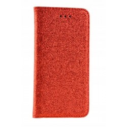 Puzdro Glitter pre Motorola Moto G6 Plus červené.