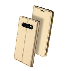 Puzdro Dux Ducis Skin pre Samsung G970F Galaxy S10e zlaté.