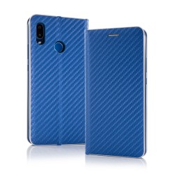 Puzdro Carbon pre Samsung A505F Galaxy A50 modré.
