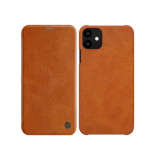 Puzdro Nillkin Qin pre iPhone 11 Pro Max (6,5") hnedé.