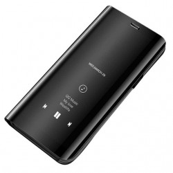 Puzdro Clear View pre Samsung A202 Galaxy A20e čierne.