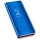 Puzdro Clear View pre Samsung Galaxy A51 modré.