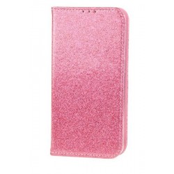Puzdro Glitter pre Samsung A405 Galaxy A40 ružové.