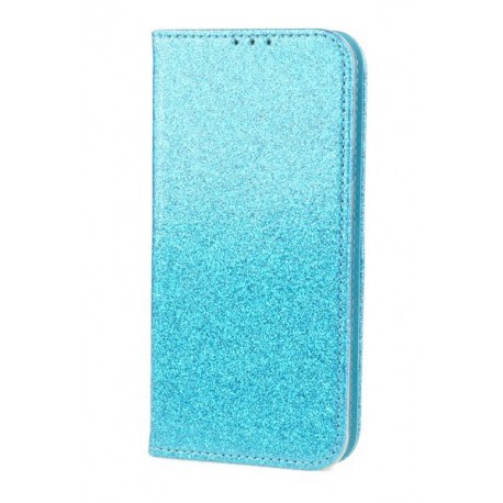 Puzdro Glitter pre Xiaomi Redmi Note 5/Note 5 Pro modré.