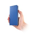 Puzdro Carbon s rámom pre Samsung Galaxy A20/A30 modré.