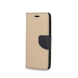 Puzdro Fancy pre Samsung Galaxy A51 zlato-čierne.