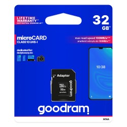 Pamäťová karta Goodram Micro SDHC 32GB UHS-I s adaptérom.