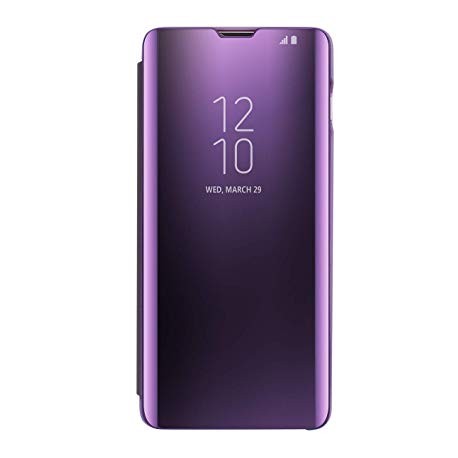 Puzdro Clear View pre Samsung Galaxy A11 fialové.