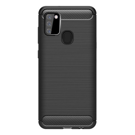 Kryt Carbon pre Samsung A217 Galaxy A21 čierny.