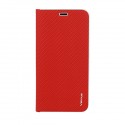 Puzdro Vennus Carbon s rámom pre iPhone 12 Pro Max červené.