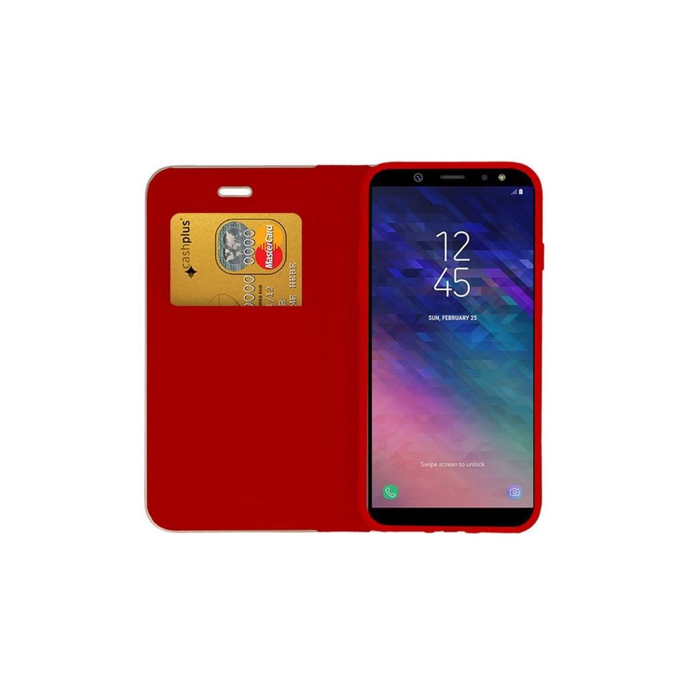 Puzdro Vennus Carbon s rámom pre iPhone 12 Pro Max červené.