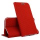 Puzdro Vennus Carbon s rámom pre iPhone 12 Pro Max červené.