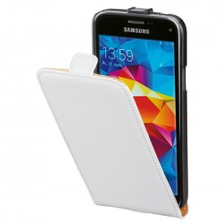 Puzdro Hama Flip Vertical pre Samsung Galaxy S5 mini biele.