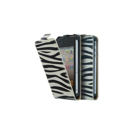 Puzdro Flip Vertical pre Sony Xperia Z1Compact /mini/ vzor zebra.