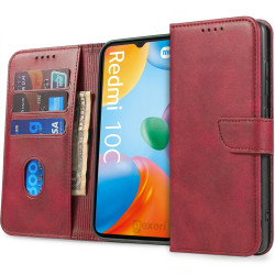 Puzdro Nexeri Wallet pre Xiaomi Redmi 10C čevvené.