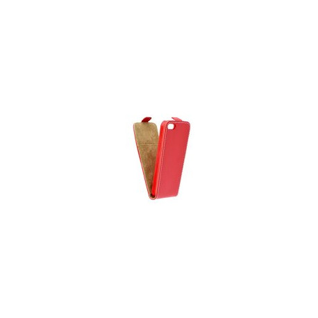 Puzdro Flip Vertical pre iPhone 5/5s červené.