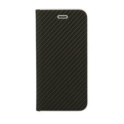 Puzdro Vennus Carbon s rámom pre iPhone XS Max (6,5") čierne.