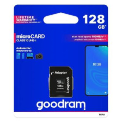 Pamäťová karta Goodram microSD 128GB UHS-I s adaptérom.