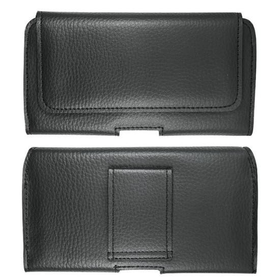 Puzdro na opasok ECO koža L čierne.