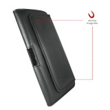 Puzdro na opasok ECO koža L čierne.