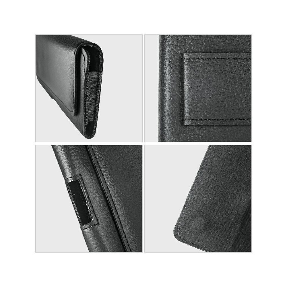 Puzdro na opasok ECO koža L čierne.