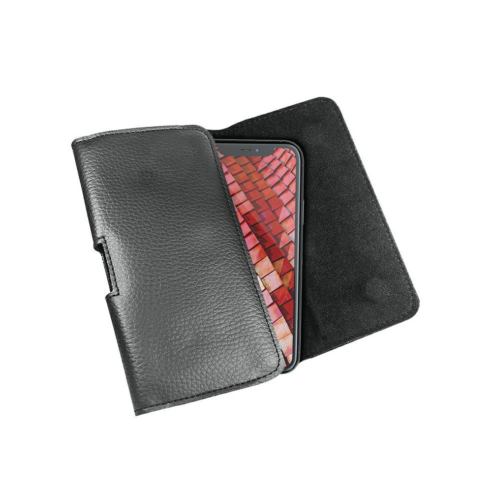 Puzdro na opasok ECO koža L čierne.