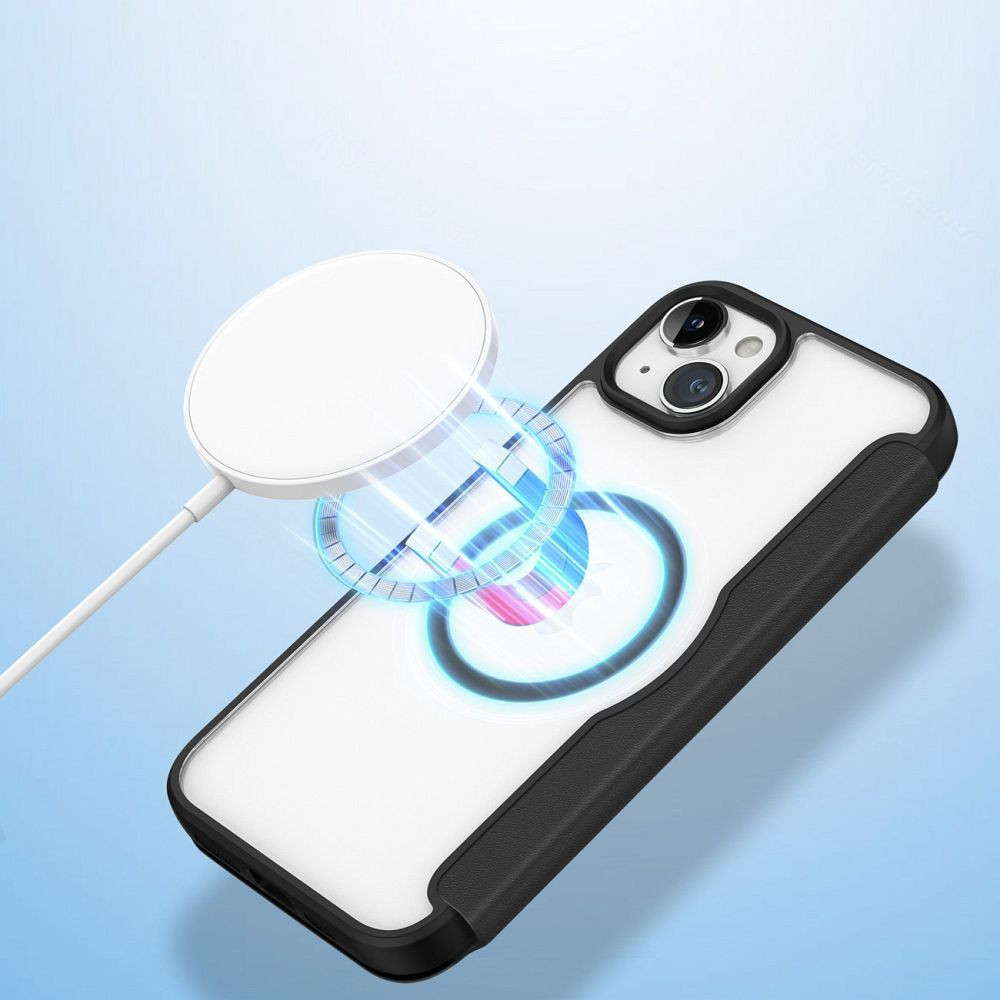 Puzdro Dux Ducis Skin X Pro pre iPhone 15 (6.1") čierne.