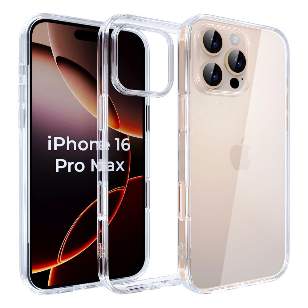 Kryt tenký 2mm pre iPhone 16 Pro Max priehľadný.