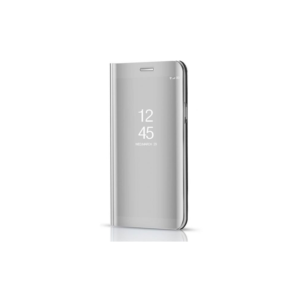 Puzdro Clear View pre Samsung Galaxy A35 5G strieborné.