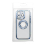 Kryt Glam pre iPhone 17 modrý.