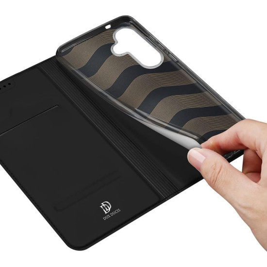 Puzdro Dux Ducis Skin Pro pre Samsung Galaxy S25 čierne.