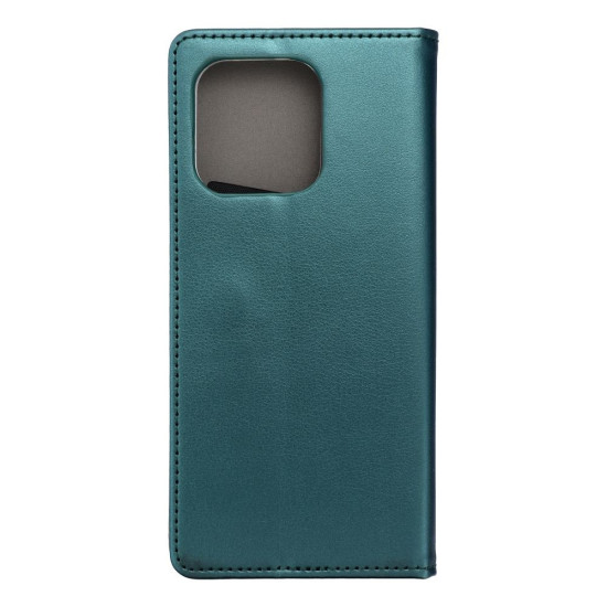 Puzdro Smart Magneto pre Motorola Edge 60 Fusion tmavozelené.