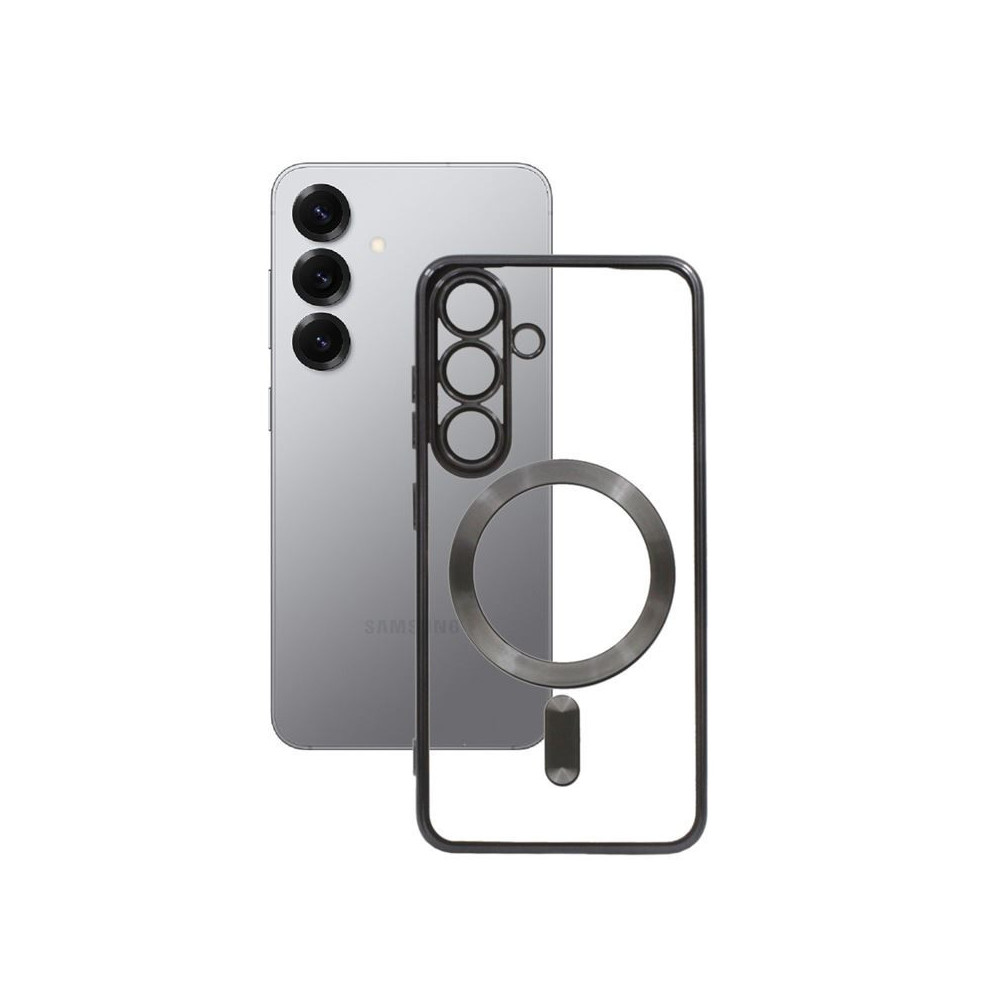 Kryt Color Chrome Mag pre Samsung Galaxy S25 čierny.