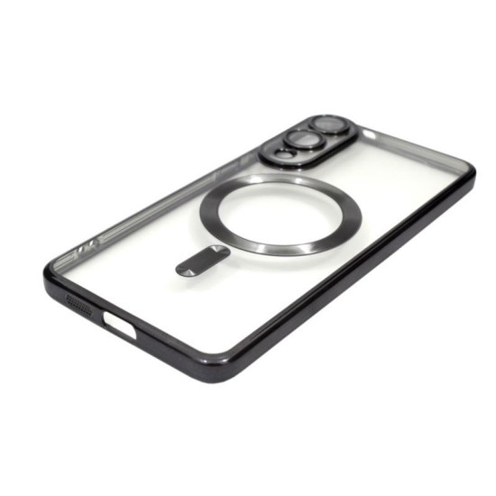 Kryt Color Chrome Mag pre Samsung Galaxy S25 čierny.