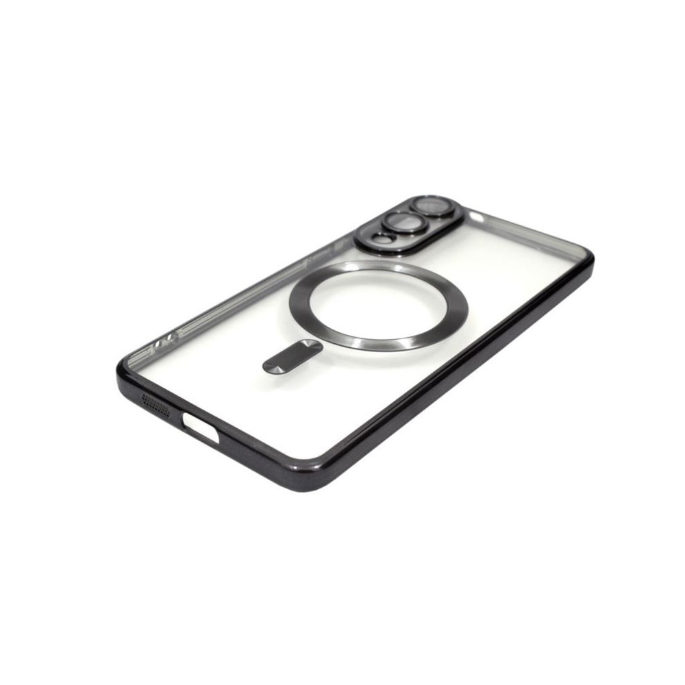 Kryt Color Chrome Mag pre Samsung Galaxy S25 čierny.