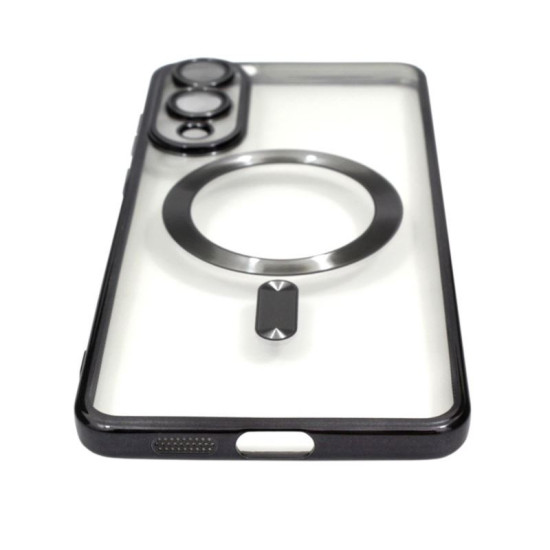 Kryt Color Chrome Mag pre Samsung Galaxy S25 čierny.