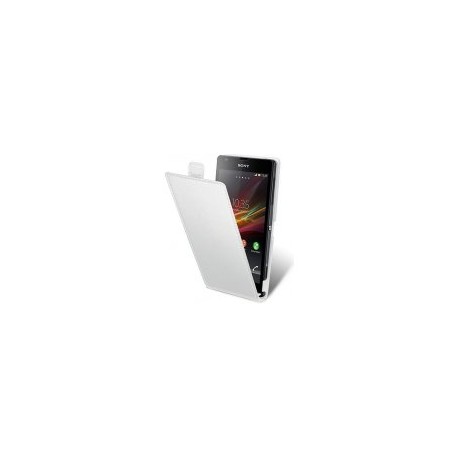 Puzrdo Flip Vertical pre Sony Xperia M2 biele.