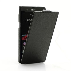 Puzdro Flip Vertical pre Sony Xperia Z2 čierne.