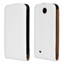 Puzdro Flip Vertical pre HTC Desiere 300 biele.