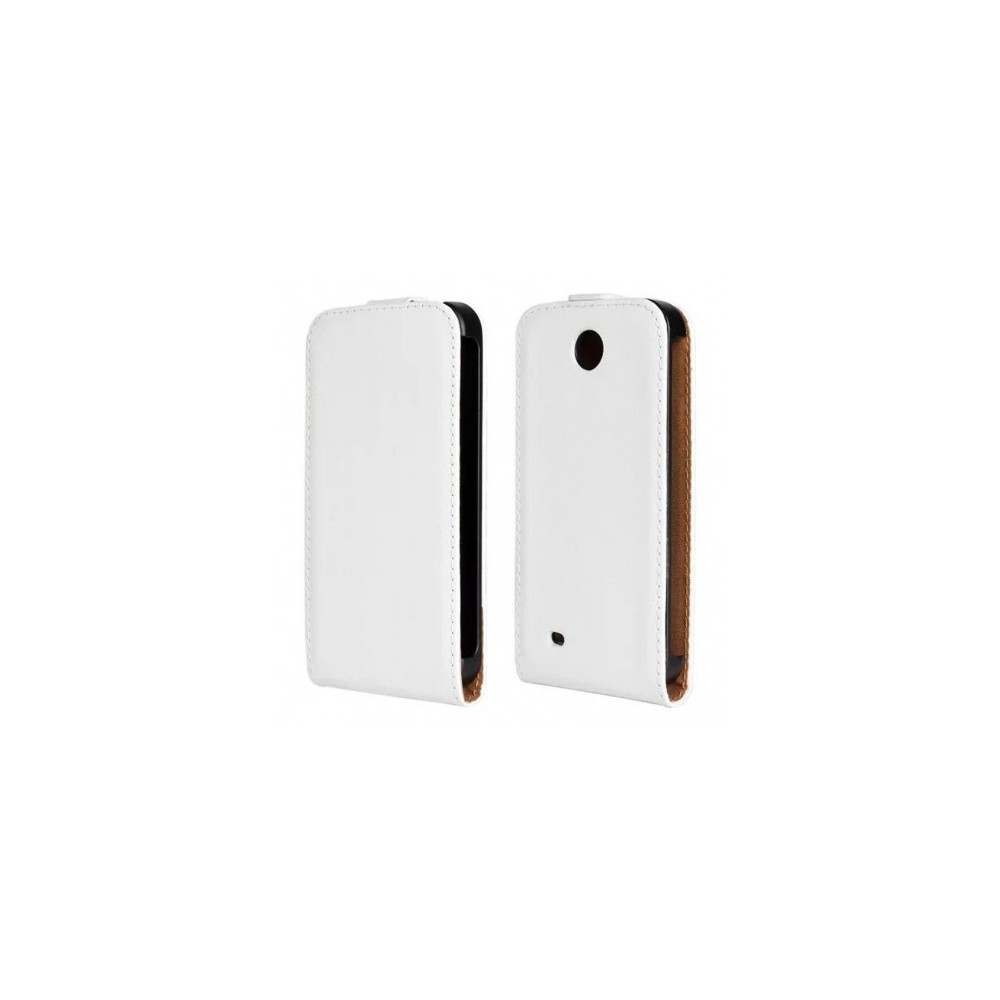Puzdro Flip Vertical pre HTC Desiere 300 biele.
