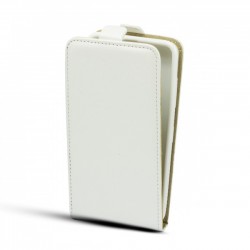 Puzdro Flip Vertical pre HTC One X biele.
