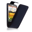 Puzdro Flip Vertical pre HTC Sensation XL čierne.