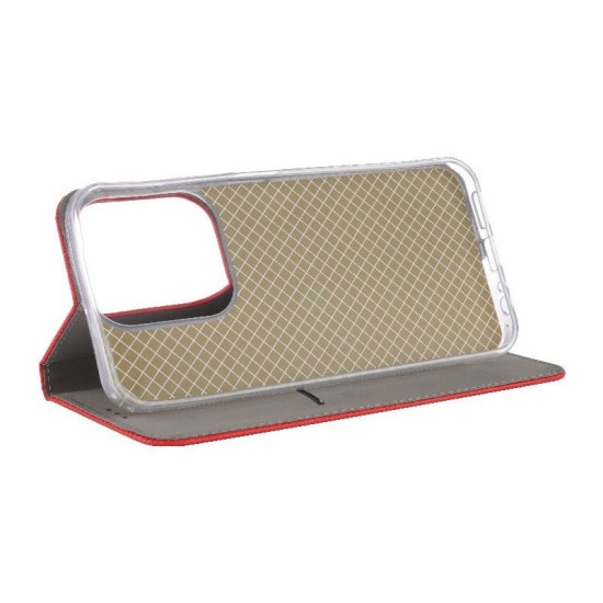 Puzdro Smart Magnet pre Xiaomi Redmi 15c červené.
