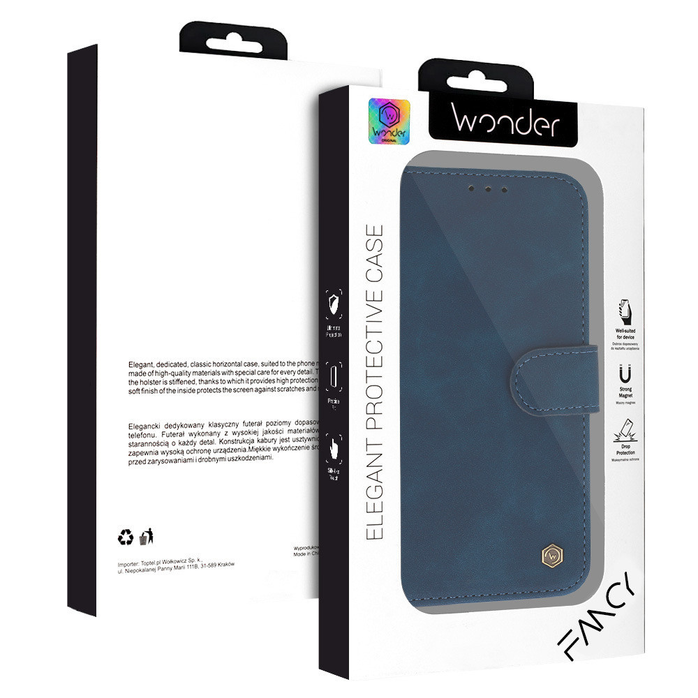 Puzdro Wonder Fancy pre Samsung Galaxy A26 5G modré.