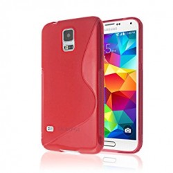 Kryt pre Samsung G900 Galaxy S5 červený.