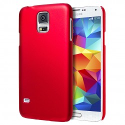 Kryt pre Samsung G900 Galaxy S5 červený s čiernym okrajom.