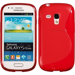 Kryt S-Line pre Samsung i8190 Galaxy S3 mini červený.