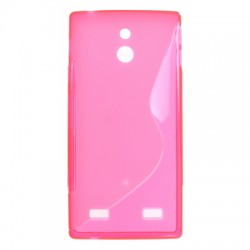 Kryt S-Line pre Sony Xperia P (LT22i) ružový.
